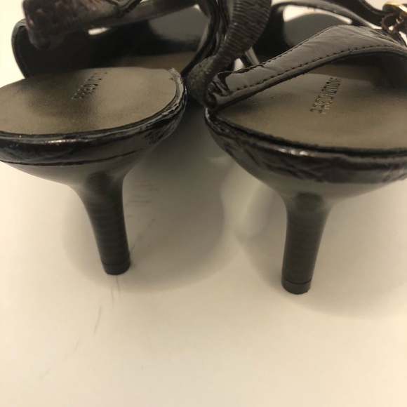 Women’s open toe heels size 10 brown Predictions - Picture 4 of 8